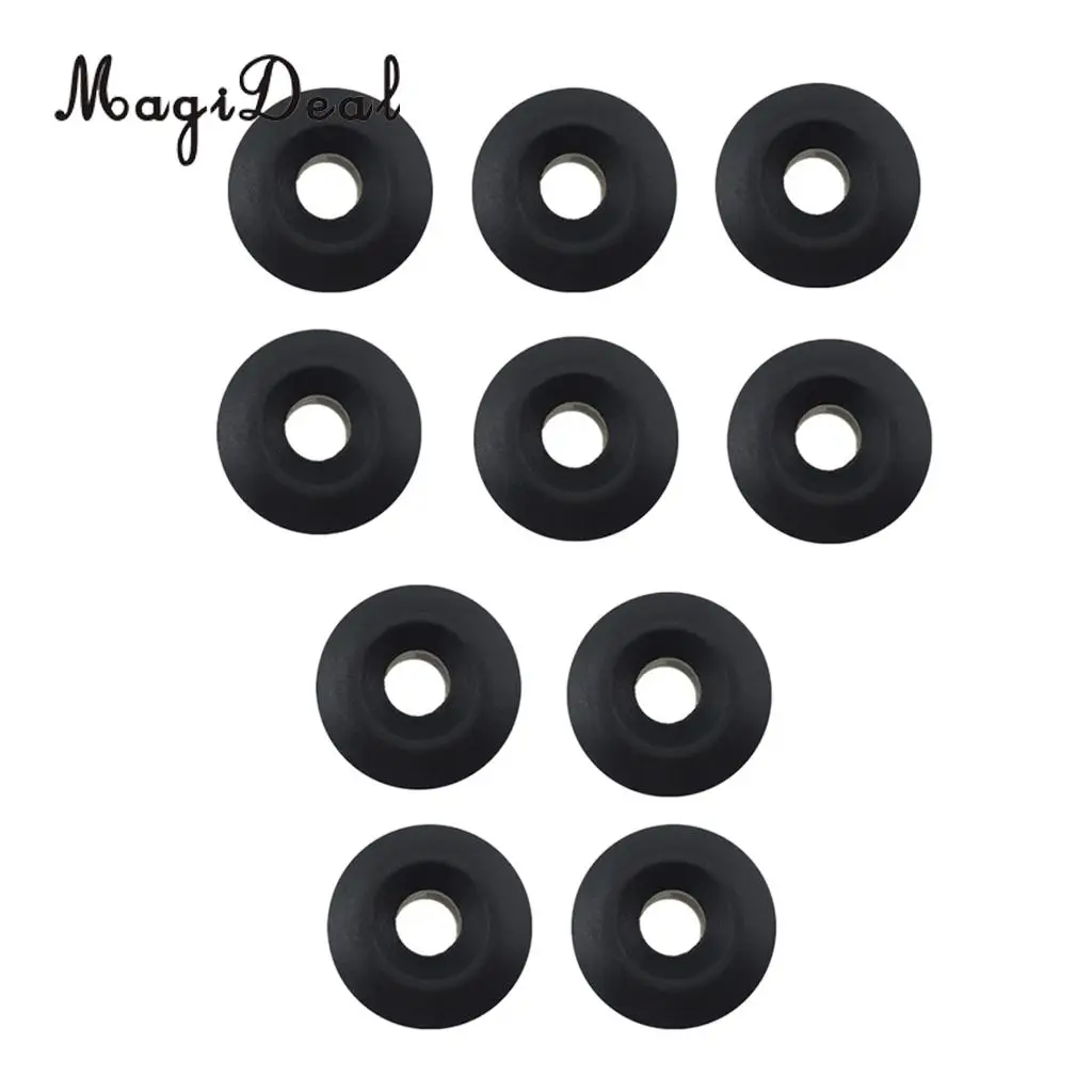 10pcs Lightweight New Nylon Small Round Shape Deck Line Guide for Canoe Small Boat Outfitting Rafting Fishing Boating Accessory