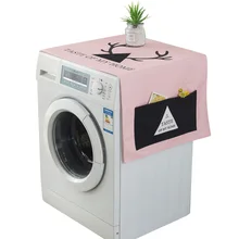 Simanfei стиральная машина барабанного типа крышка Сельский стиль пылезащитные Чехлы мульти-функция пылезащитный чехол для холодильника сумки для хранения