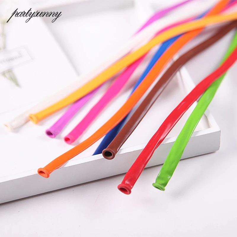 

100Pcs Random Multicolor Long Balloons Diy Creative Handmade Balloon for Wedding Birthday Party Event Decoration Accessories