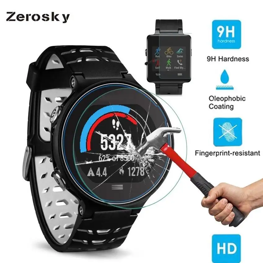 Zerosky 2 шт. для Garmin ForeRunner 235 защита экрана закаленное стекло ультра прозрачное Vivoactive