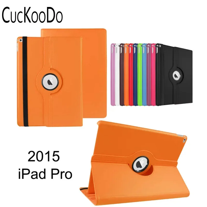 US $998.00 CucKooDo 200Pcslot For Apple iPad Pro 12 PU Leather 360 Rotating Stand Smart Case Cover for Apple 12 Inch iPad Pro 2015 Model