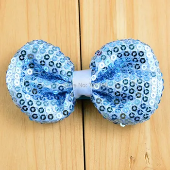 

30pcs/lot Embroidery Sequins Bowknot Baby Hair Clips Photo Props