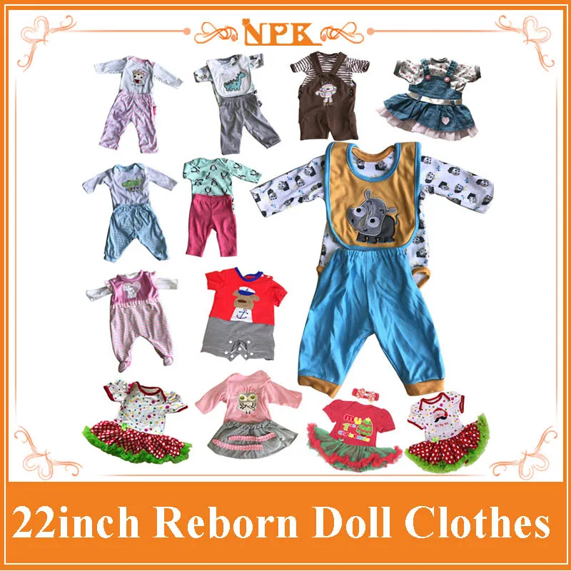 

Best Price 22'' Reborn Baby Doll Clothes With Fashion Style Hot 55cm Silicone Reborn Bebe Doll Accessories For Kids To DIY Dolls