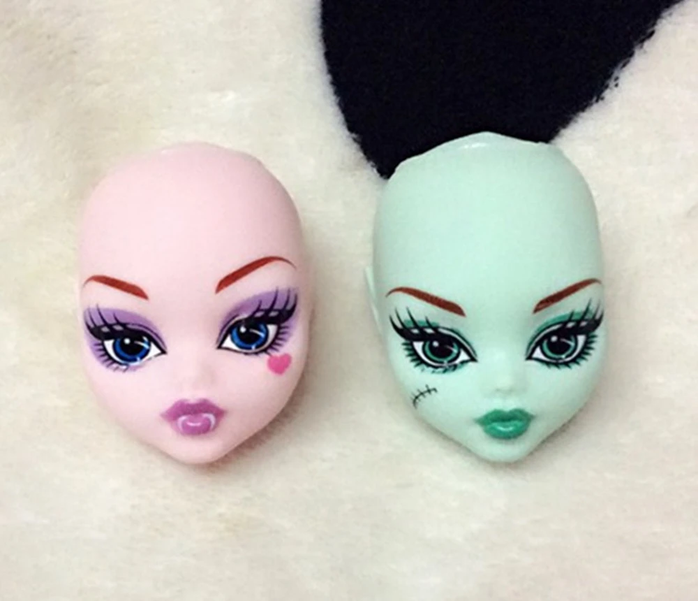 Мягкие пластиковые насадки для макияжа для куклы Monster High BJD кукла для отработки нанесения макияжа Голова монстра без волос