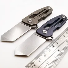 Mini Folding Knife Ball Bearing Survival Tactical Camping Pocket Knife Titanium Handle S35VN Blade Multi Knives Utility EDC Tool Mini Folding Knife Ball Bearing Survival Tactical Camping Pocket Knife Titanium Handle S35VN Blade Multi Knives Utility EDC Tool