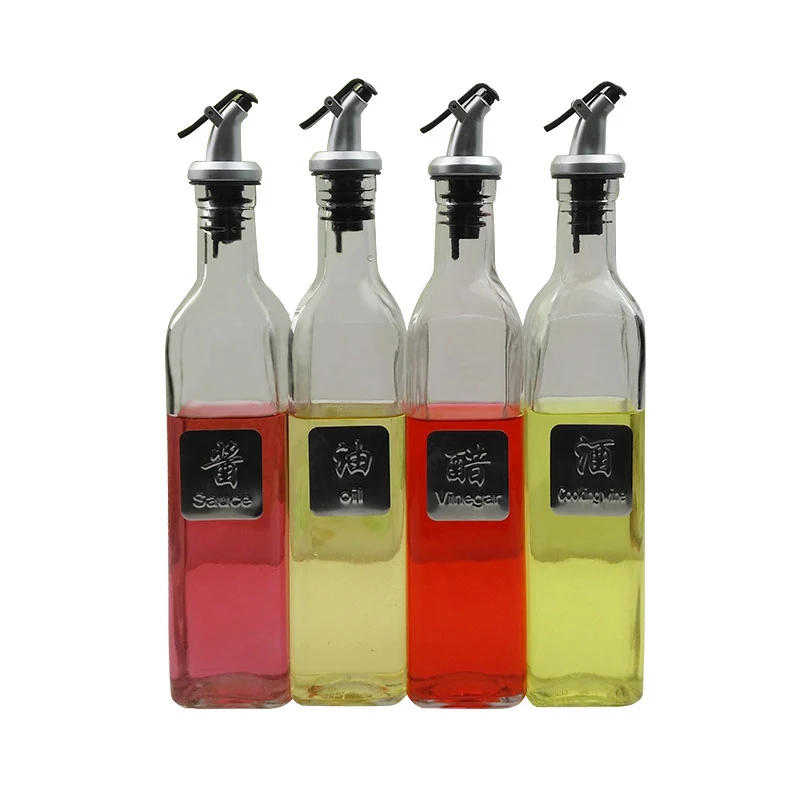 glass bottle large pot vinegar sauce bottle leak pot small vinegar bottle kitchen installed oil