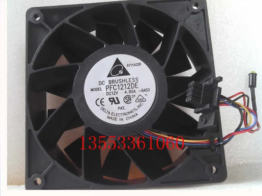 Delta pfc1212de 12 12cm 12v 4.80a speed cooling fan | Компьютеры и офис