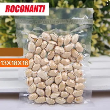 

100X Transparent Plastic PE Vacuum Bags For Food Nuts 13*18cm