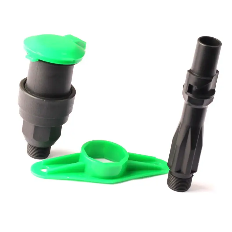 4pcs 3/4 inch PE Outside The Wire Plastic Water Intake Valve, Male