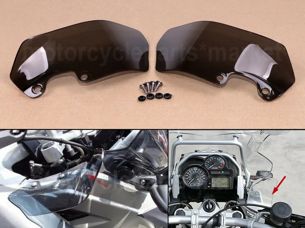 Pair Motorcycle Wind Deflectors Windshield Windscreen For BMW R1200GS
