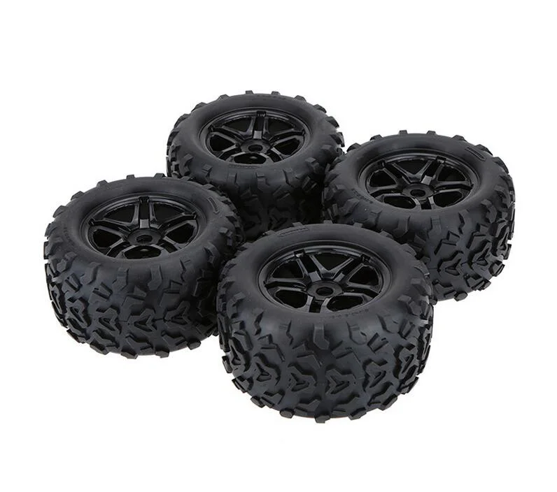 Free Shipping 4pcs 1/8 Monster truck wheels tire tyre fit for 1/8 HSP HPI RC Car model