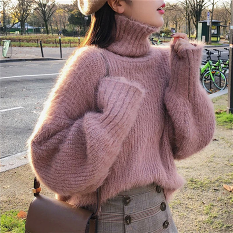 

RUGOD Vintage Fashion O-Neck Women Pullovers Plus Size Knitted Warm Solid Winter Clothes Casual Women Sweaters sueter mujer