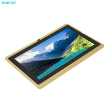 7 inch Children Tablets PC 512MB+4GB A33 Quad Core Dual Camera 1024*600 Android 4.4 Tablet PC With Silicone Cover