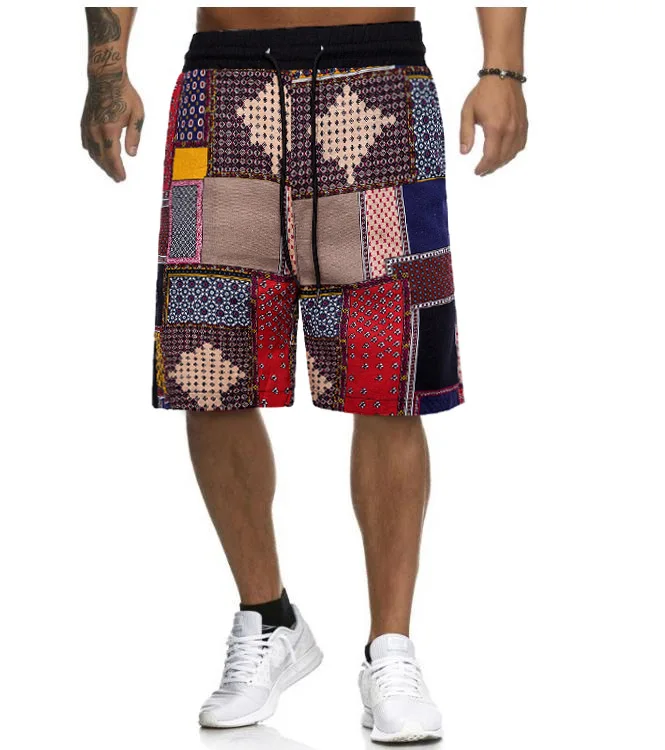 MarKyi китайский стиль пляжные мужские шорты Лето новые шнурки мужские хлопковые шорты бермуды masculina