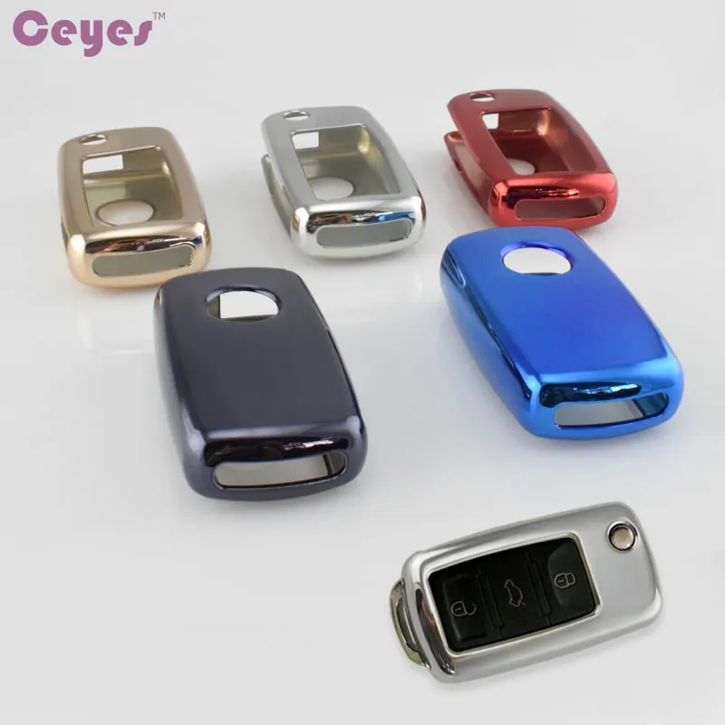 

Ceyes Car Styling TPU Key Cover Case For Volkswagen VW Bora Polo Tiguan Beetle EOS Passat Soft Protective Shell Auto Accessorise