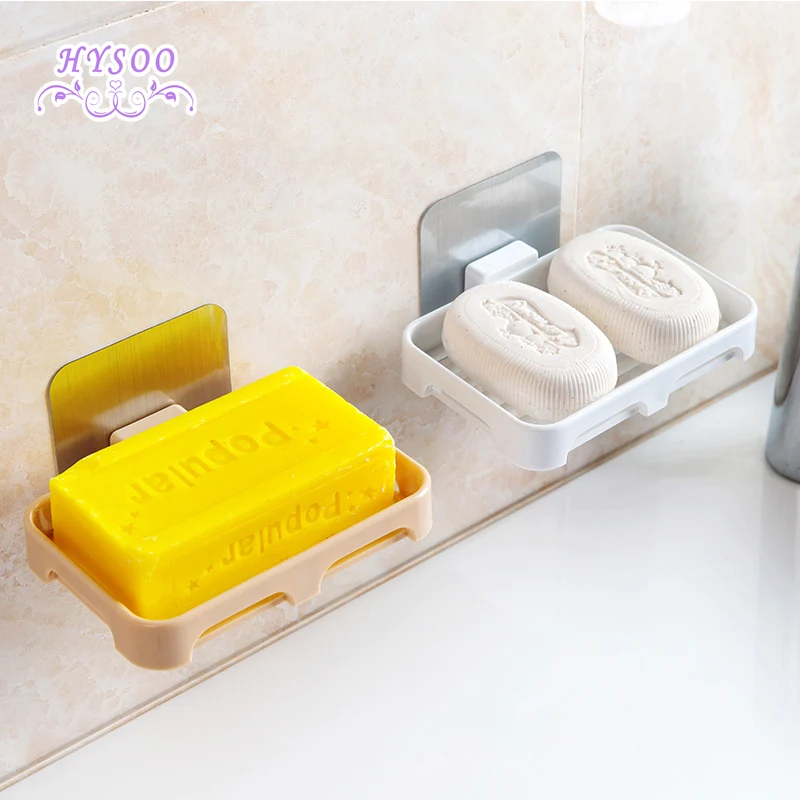 Free Punching Wall Hook Soap Box Bathroom Leakage Soap Stand Toilet