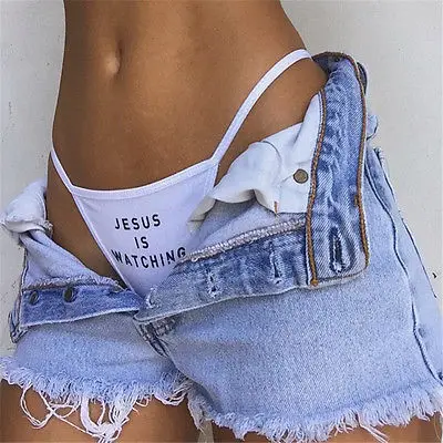 JESUS IS WATCHING women Cheeky V-string Трусы Трусики стринги нижнее белье трусики