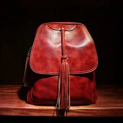 SUWERER женский рюкзак из натуральной кожи роскошные женские сумки дизайнерские сумки женские рюкзаки модные качественные женские сумки из воловьей кожи - Цвет: Red