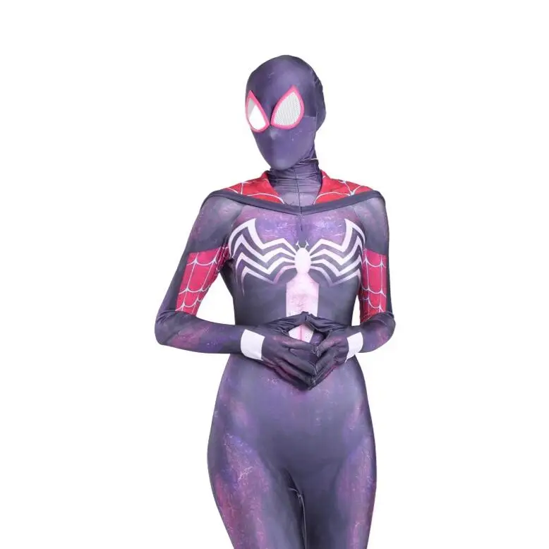 Cosplay Costume Mask Suit Venom Halloween Costume For Women Zentai Bodysuit Catsuit