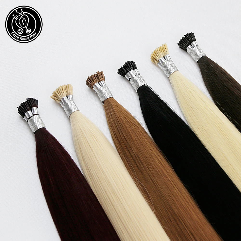 Сказочные волосы Remy 0 8 г/локон 16 дюймов настоящие Fusion с кератином наращивание