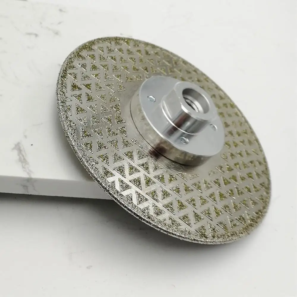 SHDIATOOL 125 мм M14 гальванический алмазный режущий и шлифовальный диск для гранита и мрамора с двойными шлифовальными сторонами пилы