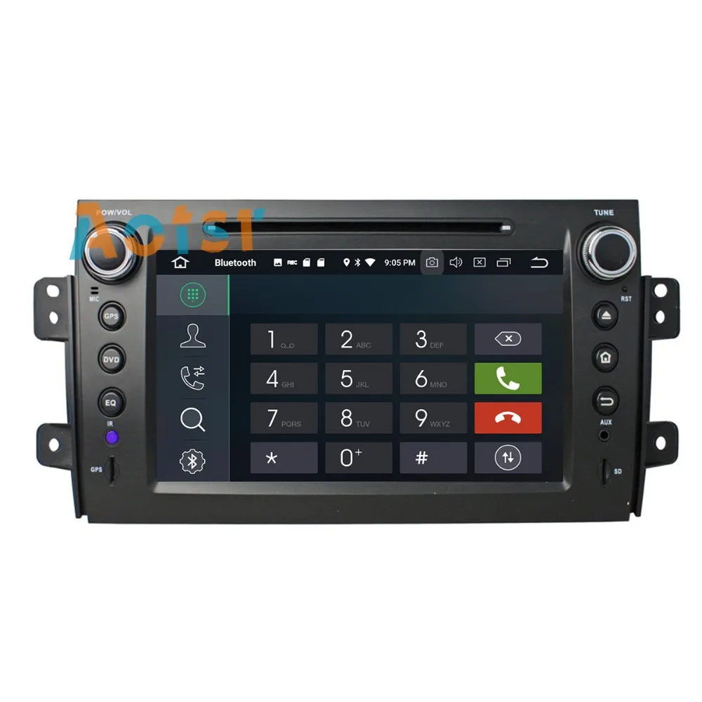 Sale IPS Screen Android 8.0 Car multimedia dvd player head unit For Suzuki SX4 2006 - 2012 GPS Navigation radio autos tereo 4+32G BT 5