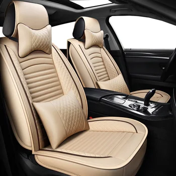 

(Front+Rear) PU Leather auto universal car seat covers for Ford mondeo Focus 2 3 Fiesta mondeo Edge Explorer Taurus S-MAX car