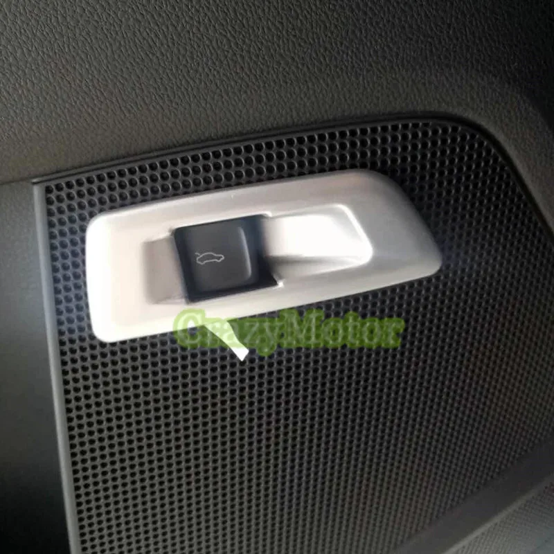 

ABS Plastic Interior Rear Trunk Switch Button Frame Cover accessories For Skoda Kodiaq 2017 2018