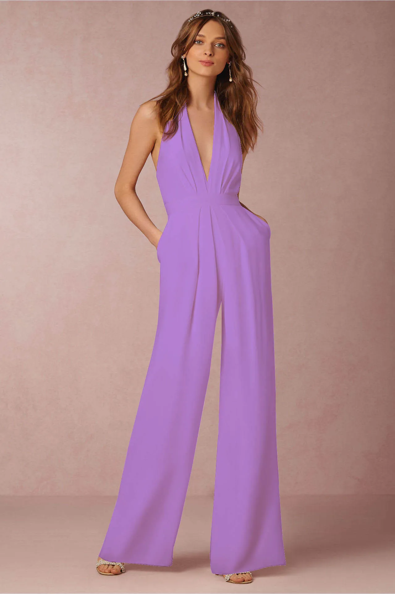 lavender formal jumpsuit