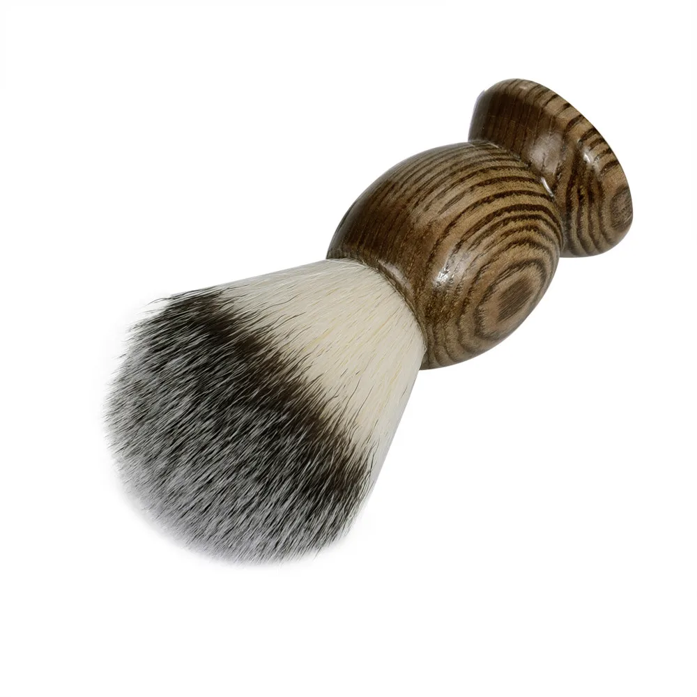 ZY beauty Fashion Foundation Pro Pure Badger Hair, щетка для бритья с деревянной ручкой, лучшее бритье, черный цвет