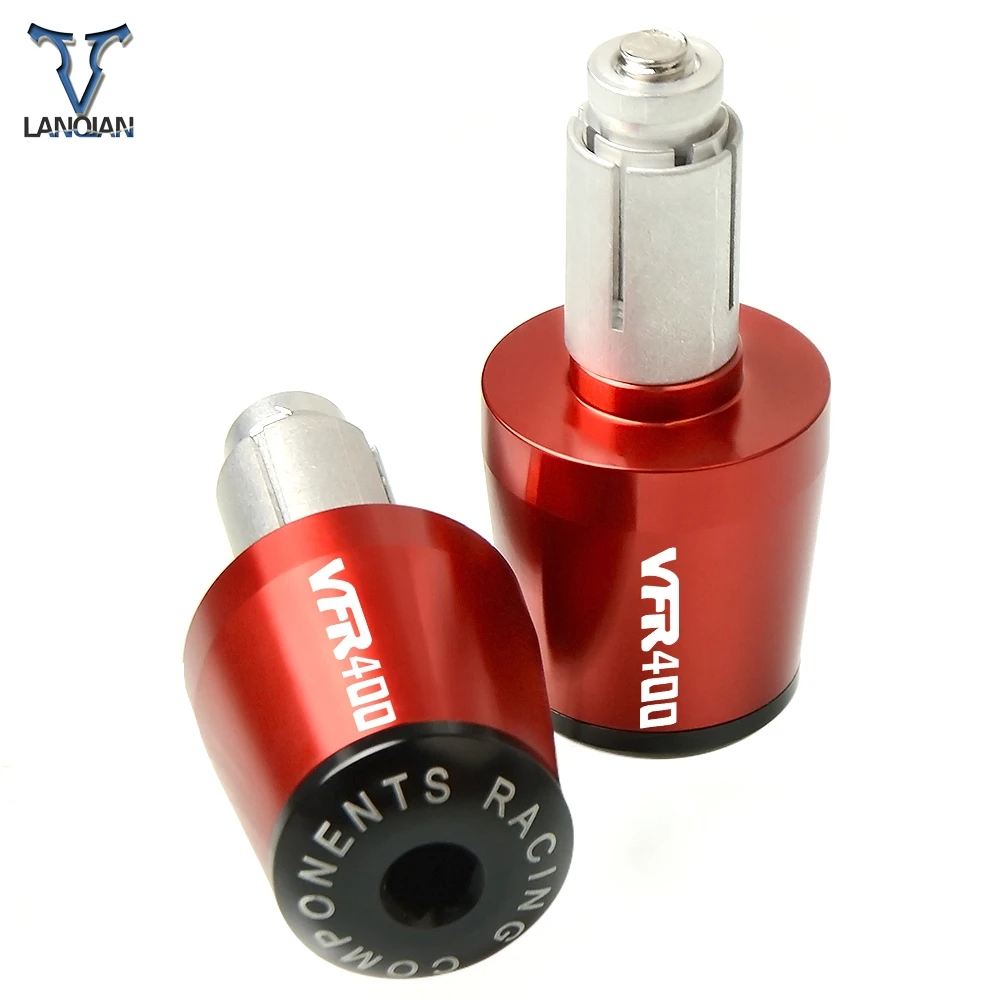 Motorcycle Accessories Handle Bar End Grips Cap Caps Plug Slider For Honda VFR 400 VFR400 1989 1990 1991 1992