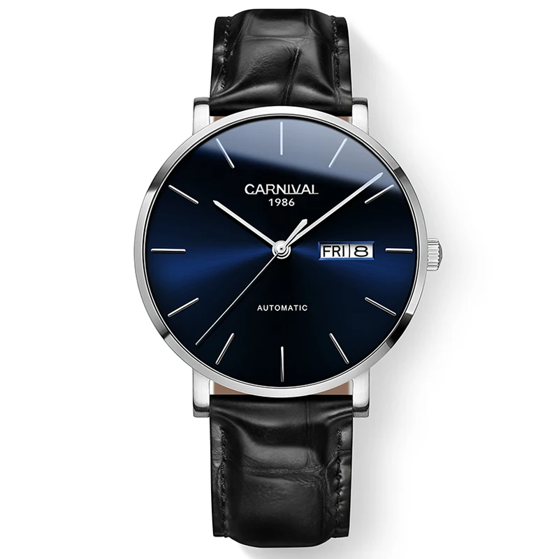 Carnival Brand Luxury Switzerland Men Watches Japan Import NH36A SII O Auto Movement Man Watch Croc