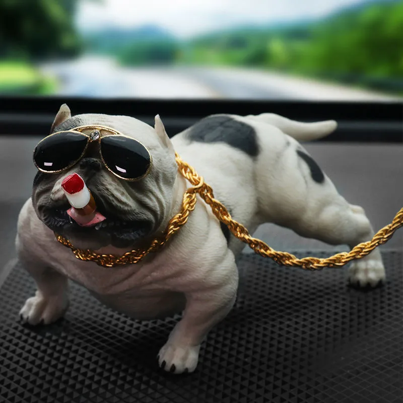 1/6 Имитация животных милый щенок американская Bully Pitbull салон автомобиля кукла