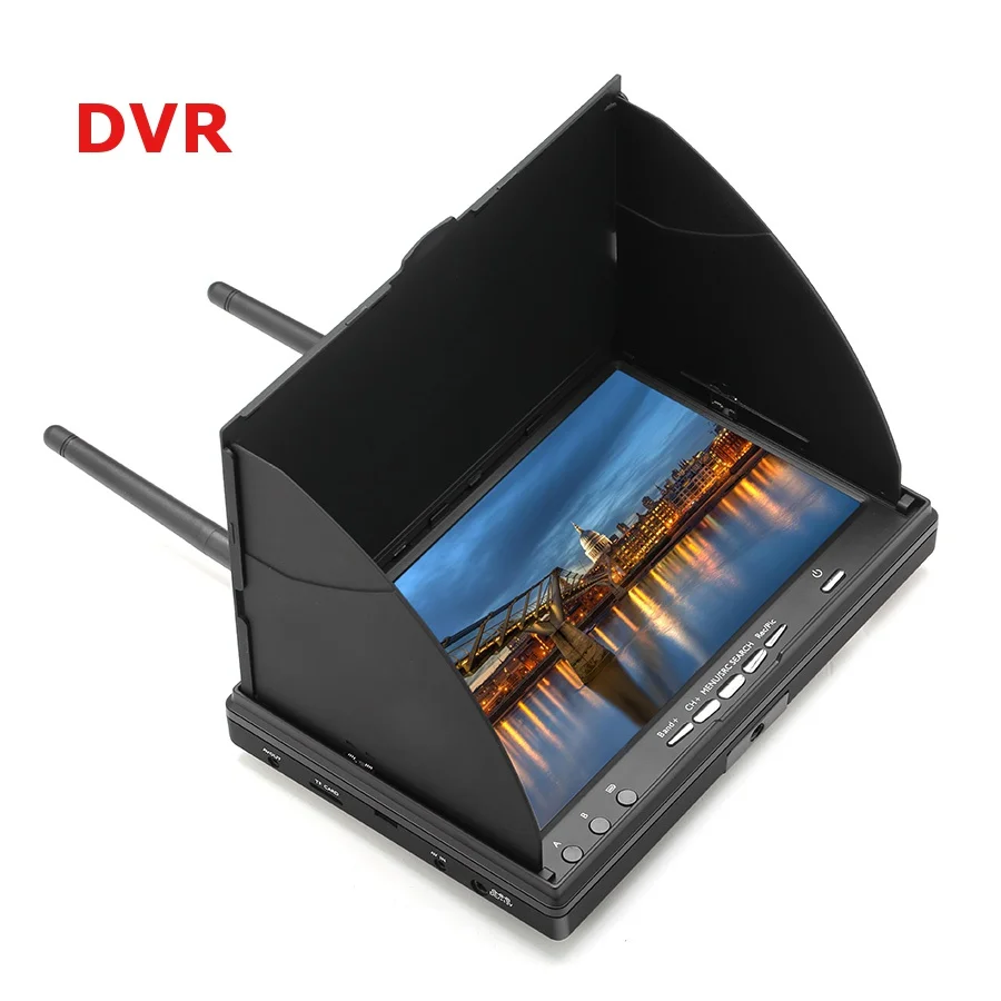 5,8G LS-5802D ручной дисплей 7 дюймов 40CH FPV DVR монитор для Радиоуправляемый Дрон