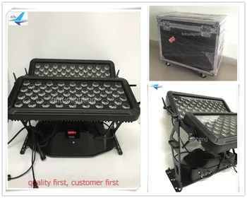 

Flycase High Bright Waterproof LED Wall Wash Light 120x18w RGBWA UV 6IN1 Floorlight Disco Equipment DJ Stage Lighitng DMX Lamps