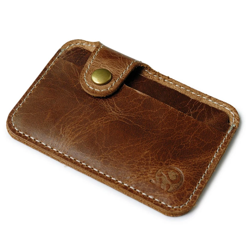 

Fashion Money Clip Slim Credit Card ID Holder Wallet leather wallet Men's short wallet business small ID credit card case