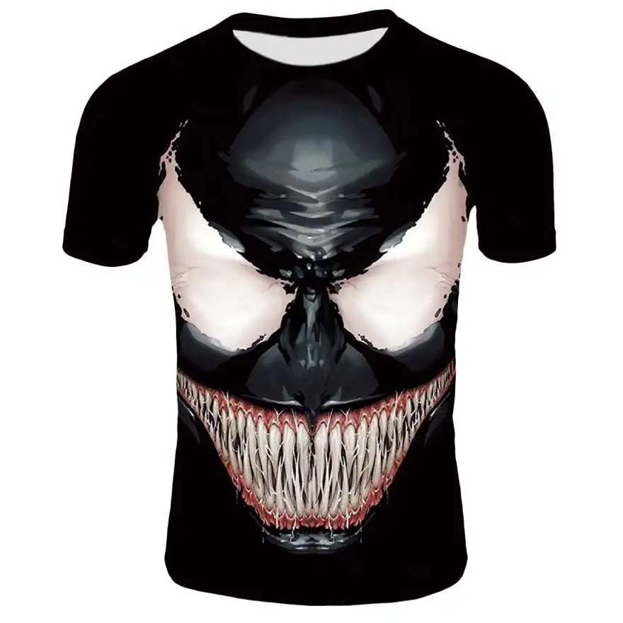 

New arrive popular marvel movie venom t shirt men women 3D print fashion short sleeve tshirt streetwear casual summer tops S-4XL