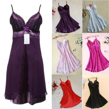 

Sexy Women Lingerie Nightgown Casual Ladies Sleepwear Women Nightdress Camisola Vestidos Femininos Nightie
