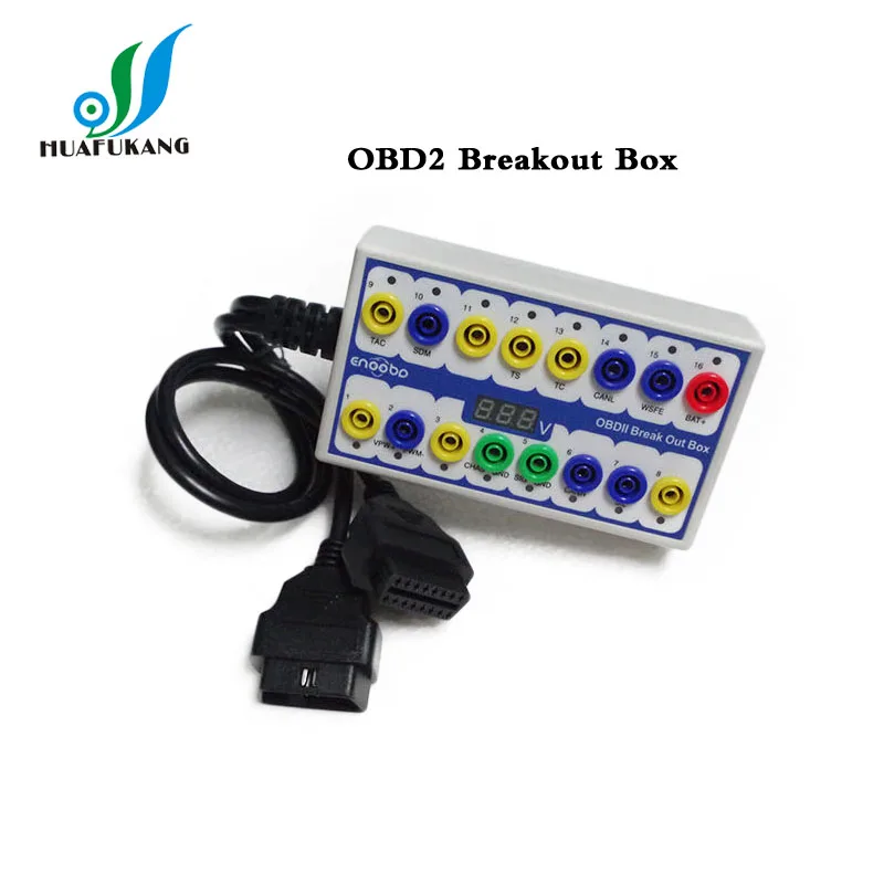 imágenes para 2 UNIDS/LOTE Breakout Caja OBD2 OBD Del Coche OBDII Protocolo Detector Break Out Caja OBD2 Conectador de Diagnóstico Detector imágenes para 2 UNIDS/LOTE Breakout Caja OBD2 OBD Del Coche OBDII Protocolo Detector Break Out Caja OBD2 Conectador de Diagnóstico Detector