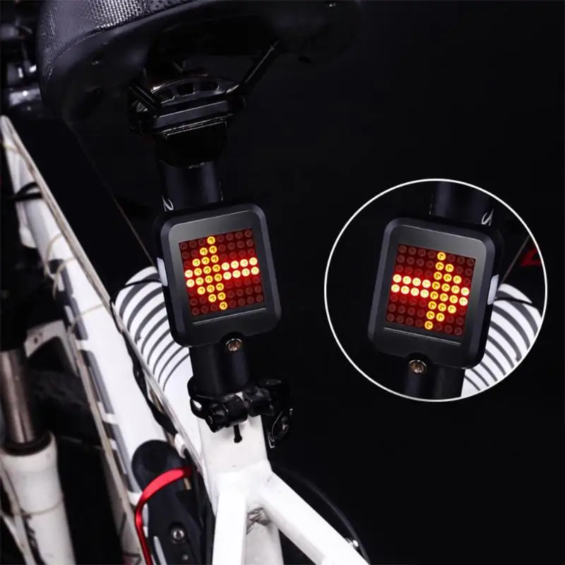 Велосипедный светильник с автоматическим указателем поворота, задний светильник, задний светильник с usb зарядкой для горного велосипеда, Предупреждение льный светильник, велосипедный фонарь