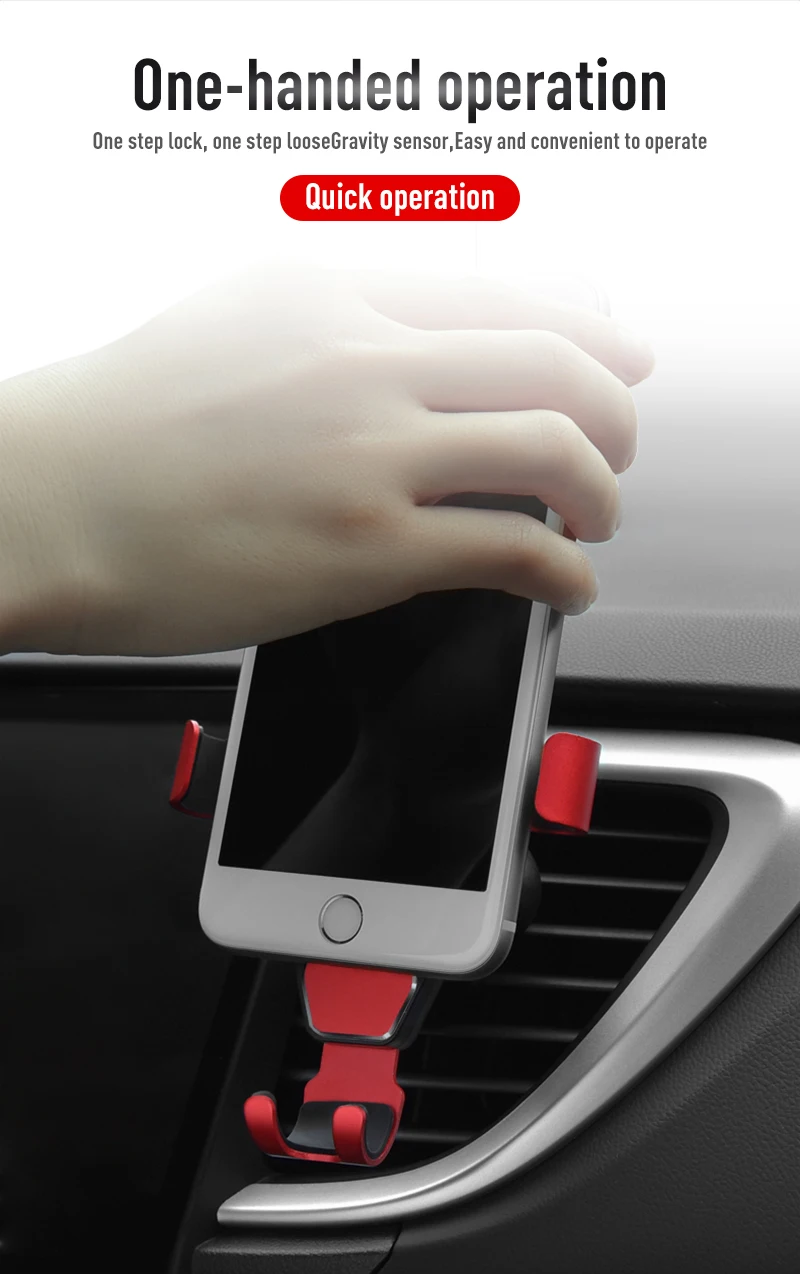 Автомобильный держатель для телефона без магнитного крепления на вентиляционное отверстие подставка для телефона поддержка сотового телефона в автомобиле gps для iPhone 7 XS Max Gravity Кронштейн для мобильного телефона