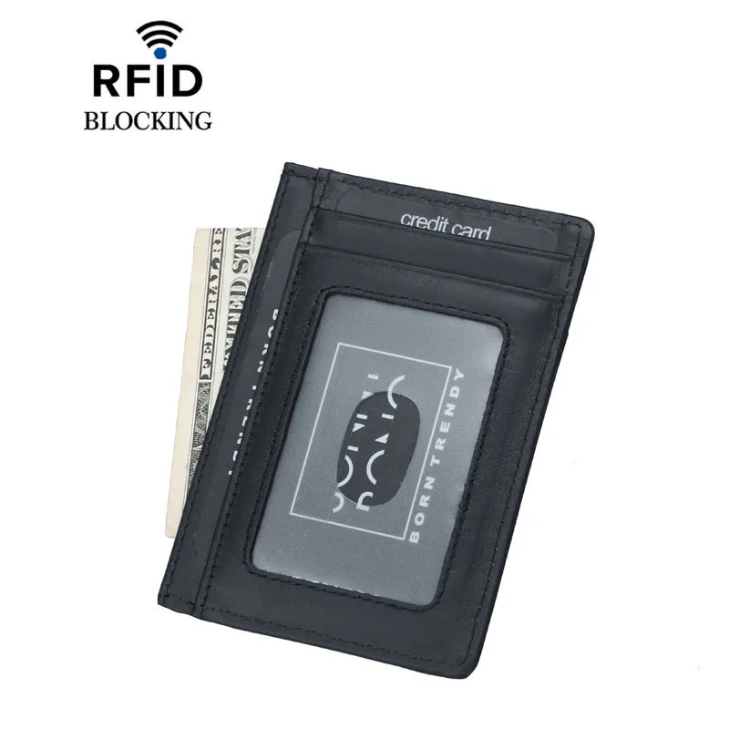 GENODERN из натуральной кожи кредитный держатель для Карт RFID блокирующий карт s