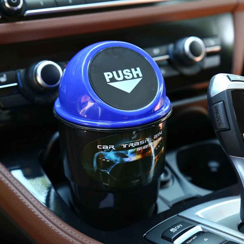 

Car Trash Can Auto Organizer Storage Box Car Trash Bin Rubbish Gargage Holder Automobile Storage Bucket Organizer Accessories