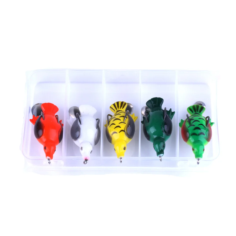 

5PCS 12.6g/6.5cm Duck Lure with Spoon for Snakehead Swimming Soft Baits Rig Hook Fishing Accessories Tackle Box