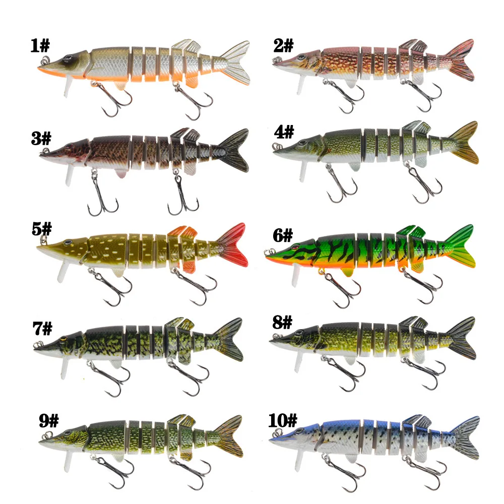

Fishing lure Minnow quality bait 12.5cm 20g 9-segement Isca swim bait Crankbait Multi jointed Hard Lifelike bait Fishing Tackle