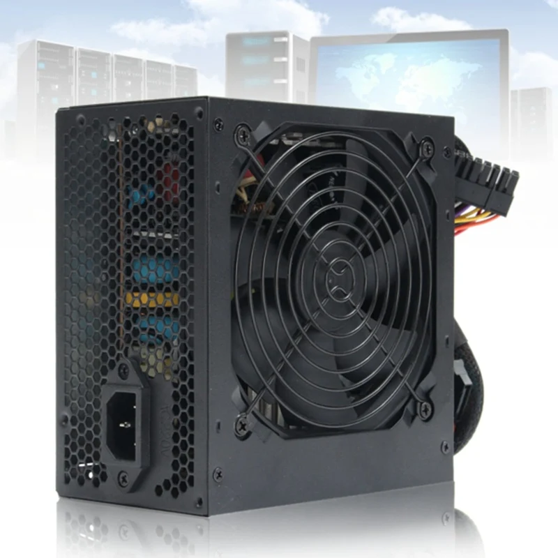 350 W 650 W الذروة-PSU ATX 12 V الألعاب PC امدادات الطاقة 24Pin/موليكس/Sata 12 سنتيمتر مروحة وحدة إمداد الطاقة للكمبيوتر ل BTC
