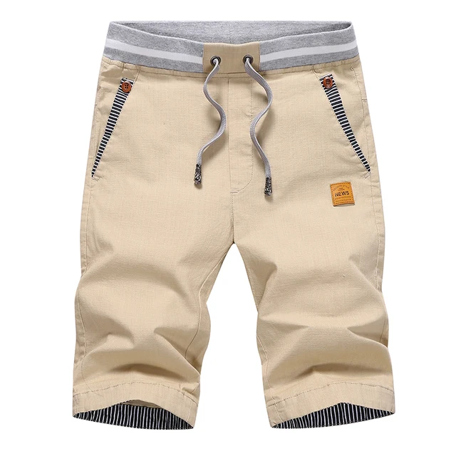 Summer solid casual shorts men cargo shorts plus size 4XL beach shorts M-4XL 3