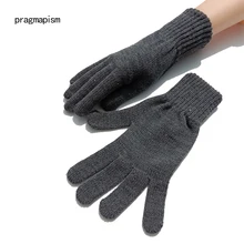 Магия перчатки унисекс модные зимние теплые длинные пальцы вязаные теплые перчатки Полные Пальцы