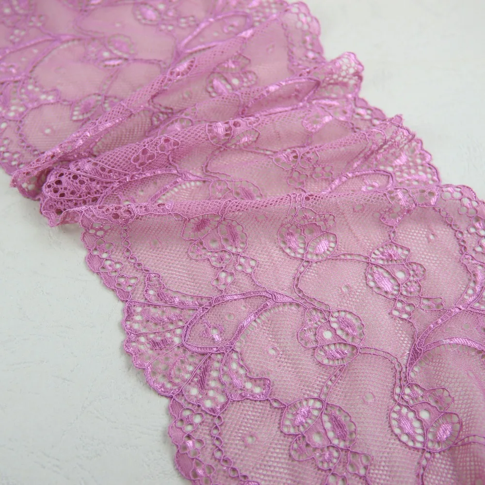 

1 yard 16cm width Elastic Stretch Lace trim DIY headband sewing/garment accessories
