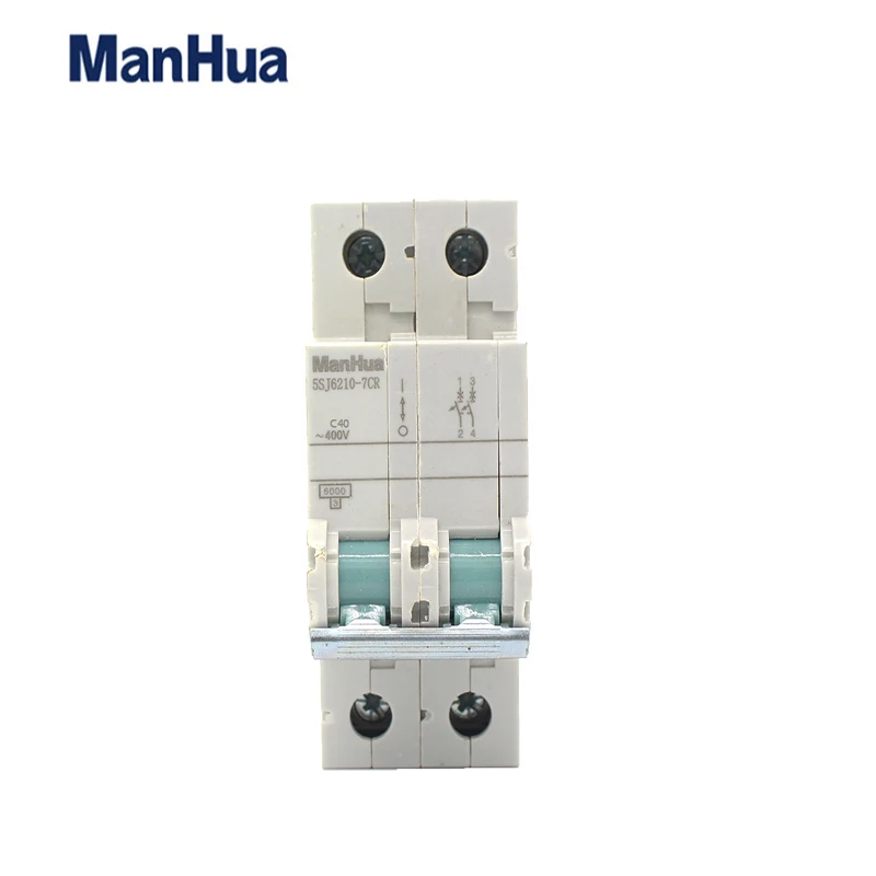 

ManHua 2P DC Air Automatic C40 Voltage Relay Disjunctor Miniature Circuit Breaker